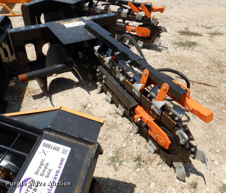 image for item DR1896 2022 Mower King  skid steer trencher
