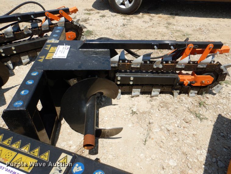 image for item DR1896 2022 Mower King  skid steer trencher