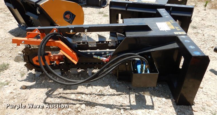 image for item DR1896 2022 Mower King  skid steer trencher