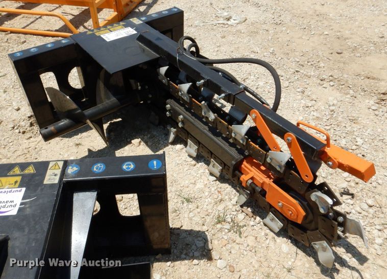 image for item DR1897 2022 Mower King  skid steer trencher