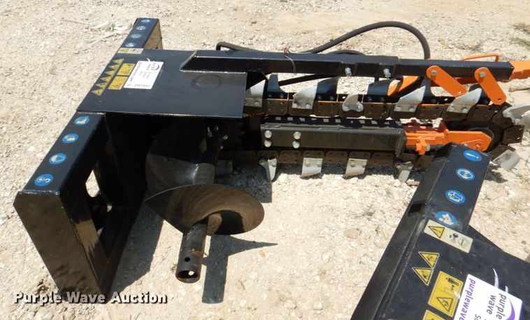 image for item DR1897 2022 Mower King  skid steer trencher