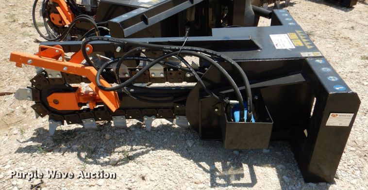 image for item DR1897 2022 Mower King  skid steer trencher