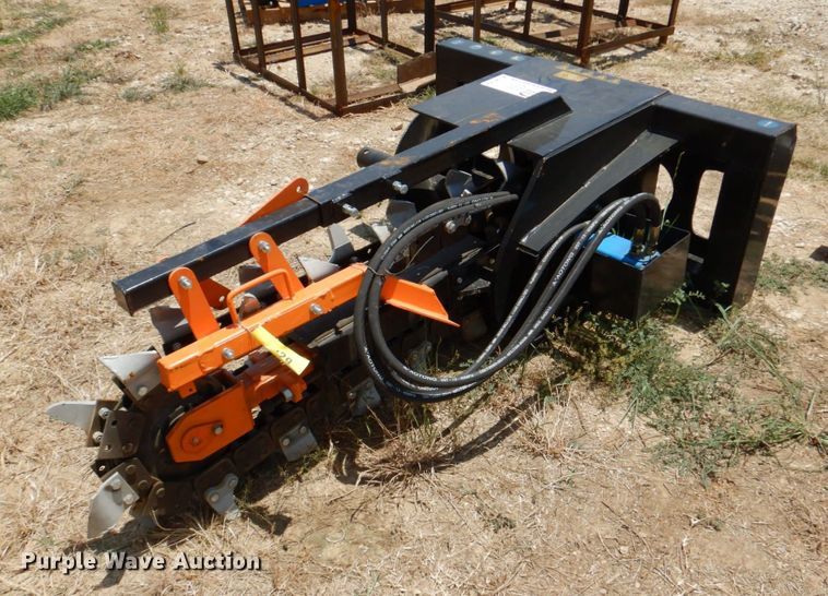 image for item DR1914 2022 Mower King  skid steer trencher