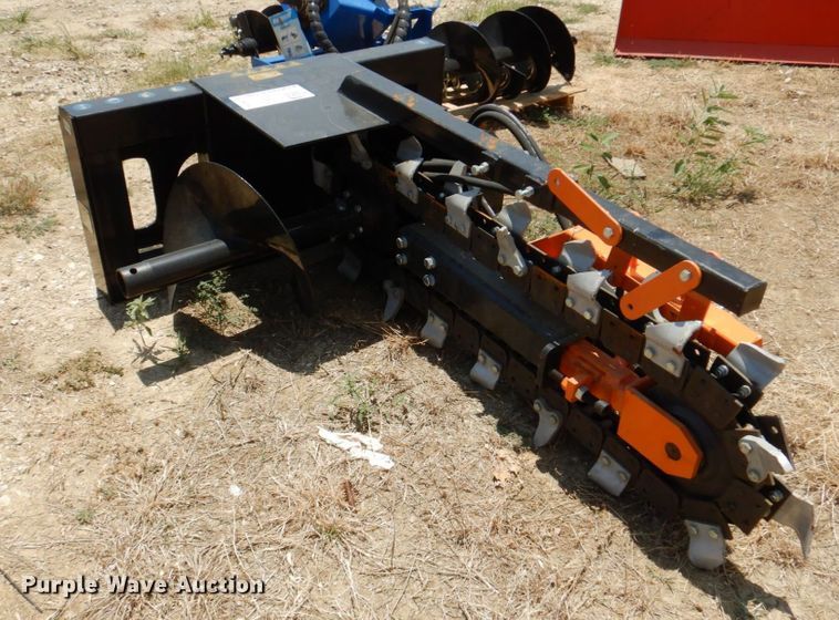 image for item DR1914 2022 Mower King  skid steer trencher