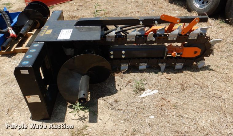 image for item DR1914 2022 Mower King  skid steer trencher