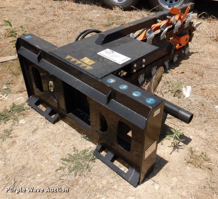 image for item DR1914 2022 Mower King  skid steer trencher