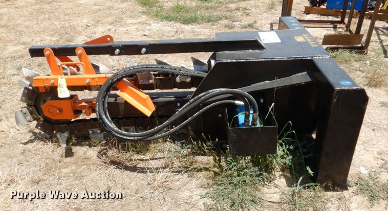 image for item DR1914 2022 Mower King  skid steer trencher