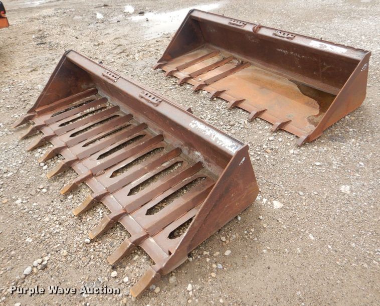 image for item DS8086 (2) skid steer buckets