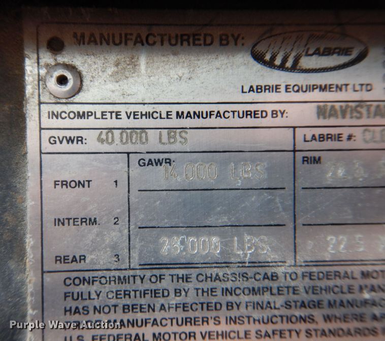 image for item DS8089 2002 International 4900  refuse truck