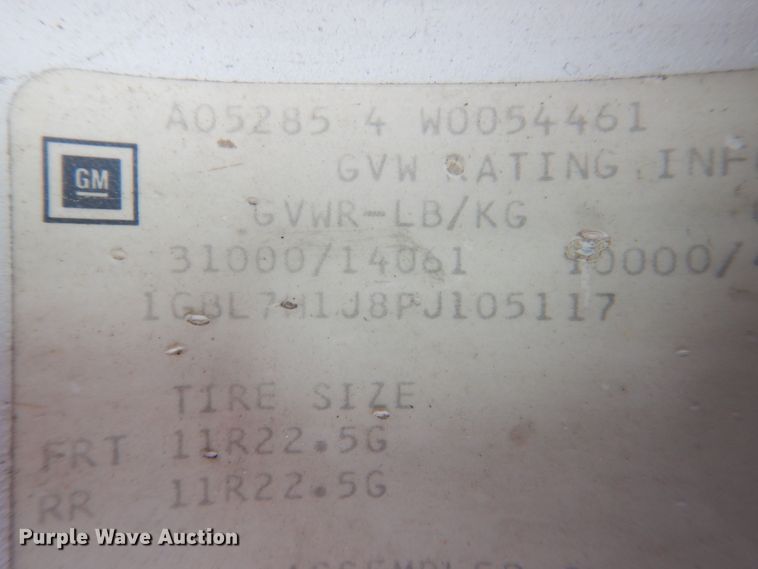 image for item DS8091 1993 Chevrolet Kodiak  flatbed truck