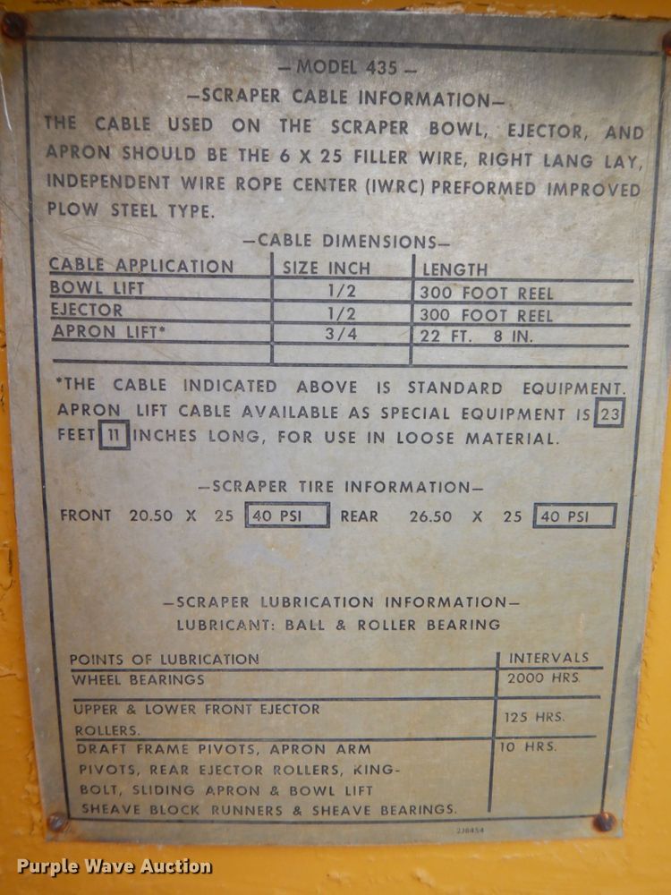 image for item DS8096 Caterpillar 435  scraper