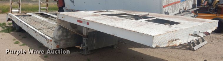 image for item HU9419 1996 Shop built  drop deck equipment trailer