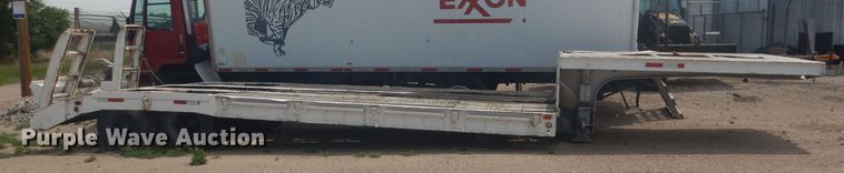 image for item HU9419 1996 Shop built  drop deck equipment trailer