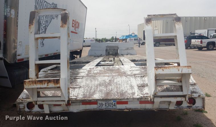 image for item HU9419 1996 Shop built  drop deck equipment trailer