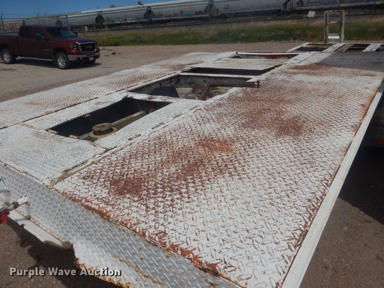 image for item HU9419 1996 Shop built  drop deck equipment trailer