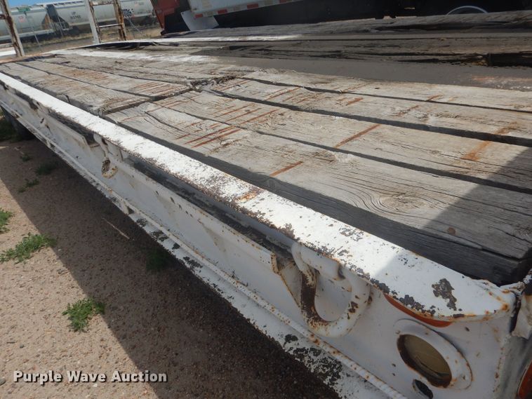 image for item HU9419 1996 Shop built  drop deck equipment trailer