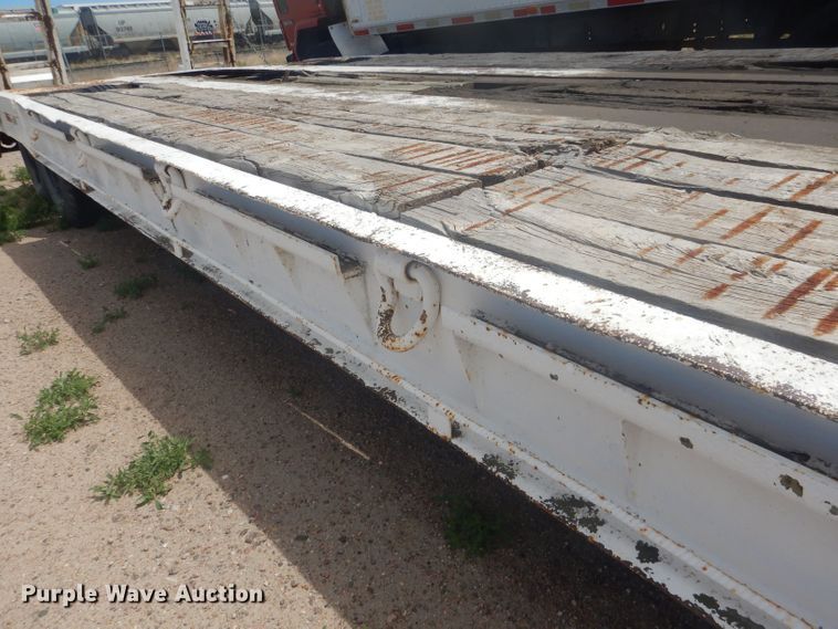 image for item HU9419 1996 Shop built  drop deck equipment trailer