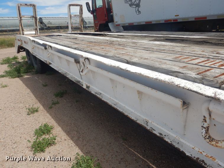 image for item HU9419 1996 Shop built  drop deck equipment trailer