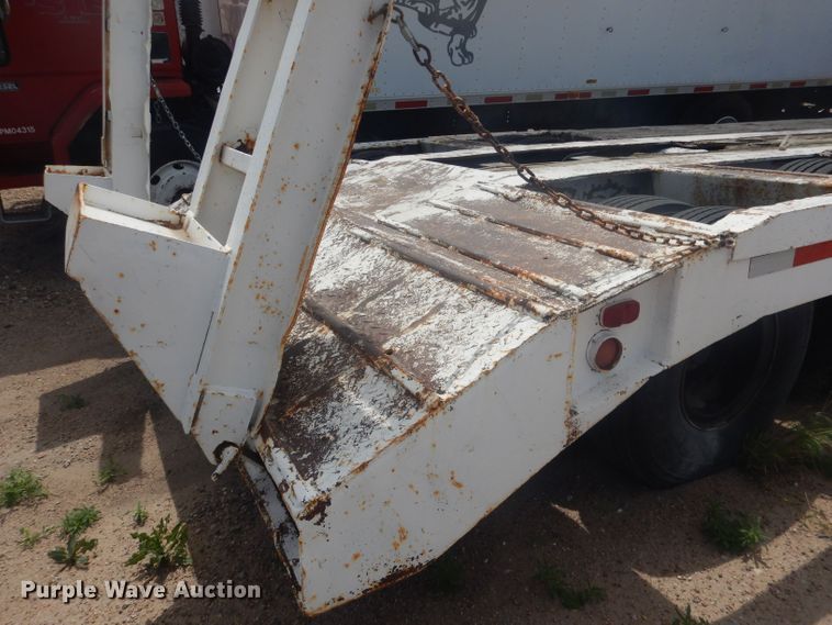 image for item HU9419 1996 Shop built  drop deck equipment trailer