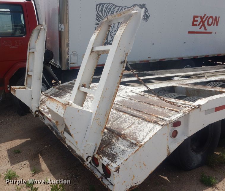 image for item HU9419 1996 Shop built  drop deck equipment trailer