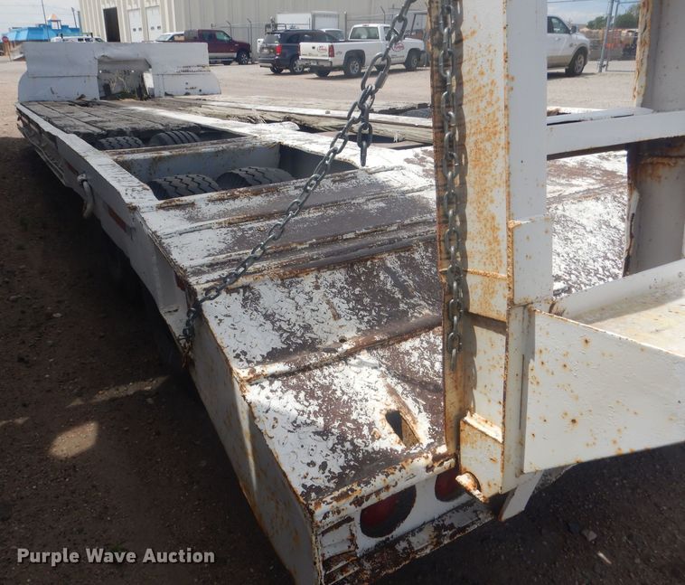 image for item HU9419 1996 Shop built  drop deck equipment trailer