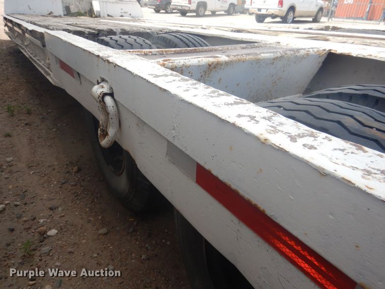 image for item HU9419 1996 Shop built  drop deck equipment trailer