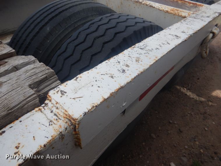 image for item HU9419 1996 Shop built  drop deck equipment trailer