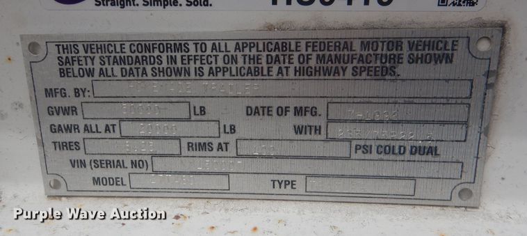 image for item HU9419 1996 Shop built  drop deck equipment trailer