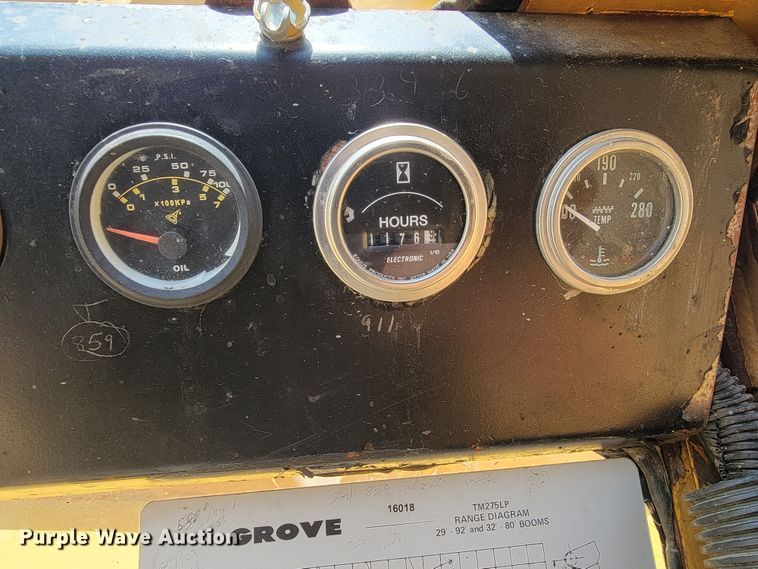 image for item JG9808 1970 Grove TM275LP  crane