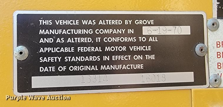 image for item JG9808 1970 Grove TM275LP  crane