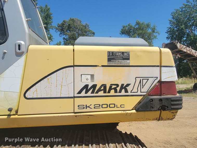 image for item JG9810 1996 Kobelco SK200LC Mark IV  excavator