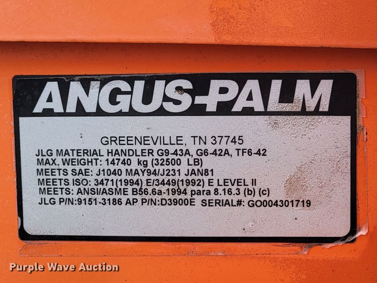 image for item JG9866 2009 JLG G9-43A  telehandler