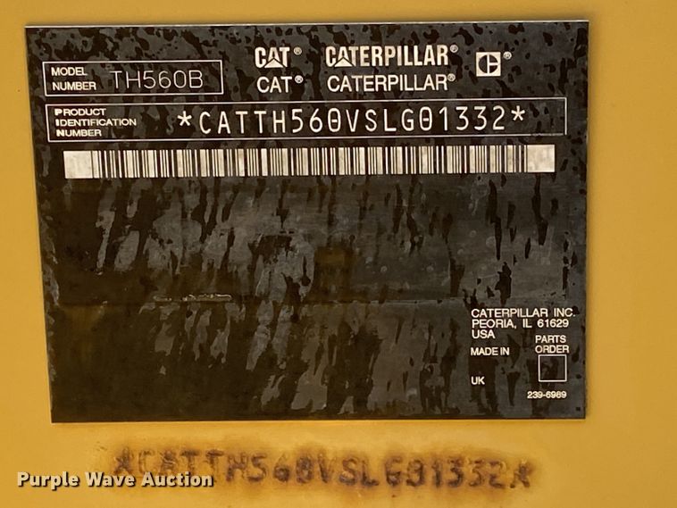 image for item JU9271 2005 Caterpillar TH560B  telehandler