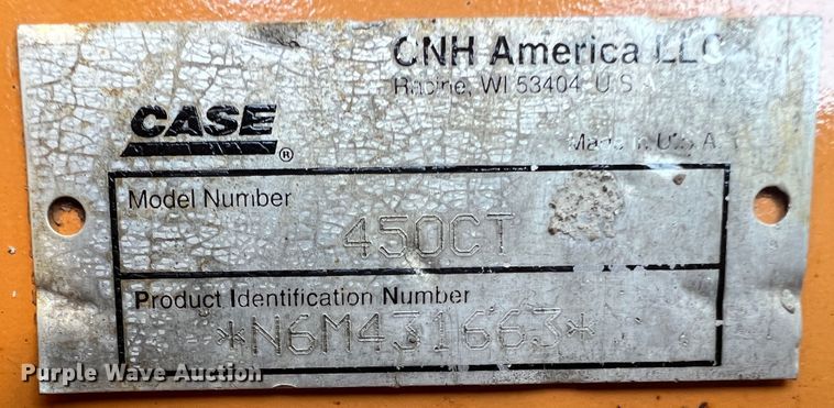 image for item KC9823 2006 Case 450CT  tracked skid steer loader