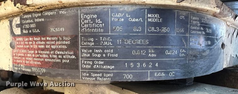 image for item KC9847 1995 Kenworth T300  utility / service truck