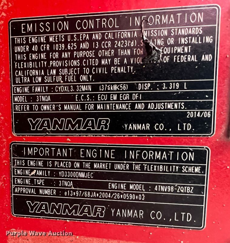 image for item KC9879 2008 Takeuchi TB180FR  excavator