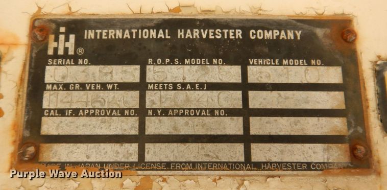 image for item KR9204 1979 International 510  wheel loader