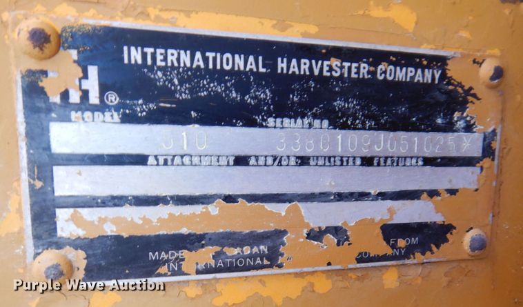 image for item KR9204 1979 International 510  wheel loader