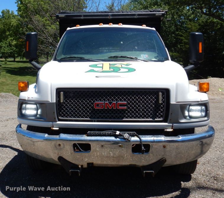 image for item KR9208 2003 GMC C4500  dump flatbed truck