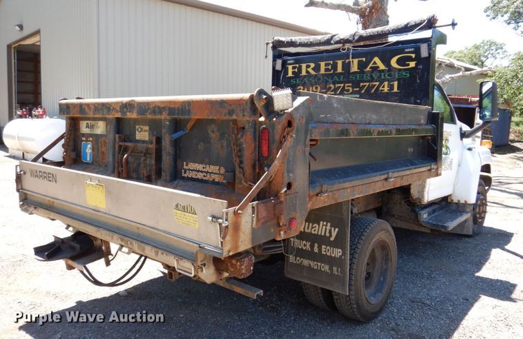 image for item KR9208 2003 GMC C4500  dump flatbed truck