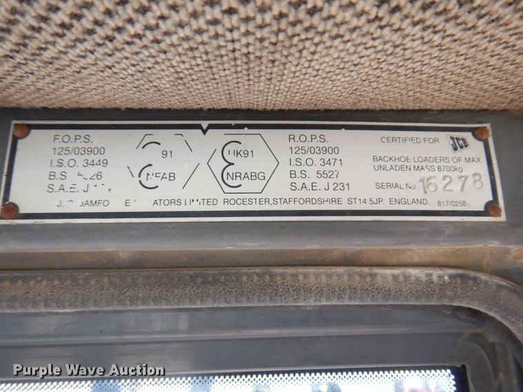 image for item KR9210 1994 JCB 215  backhoe