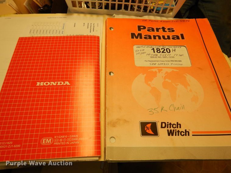 image for item KR9256 2001 Ditch Witch 1820H  trencher