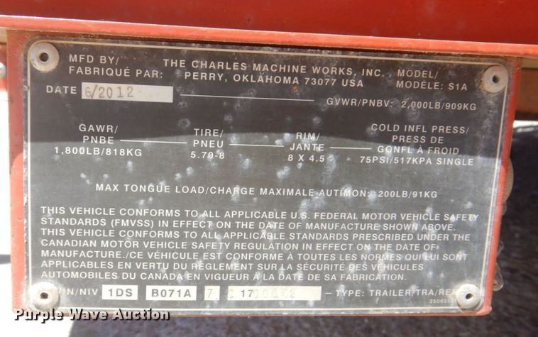 image for item KR9257 2012 Ditch Witch RT16  trencher