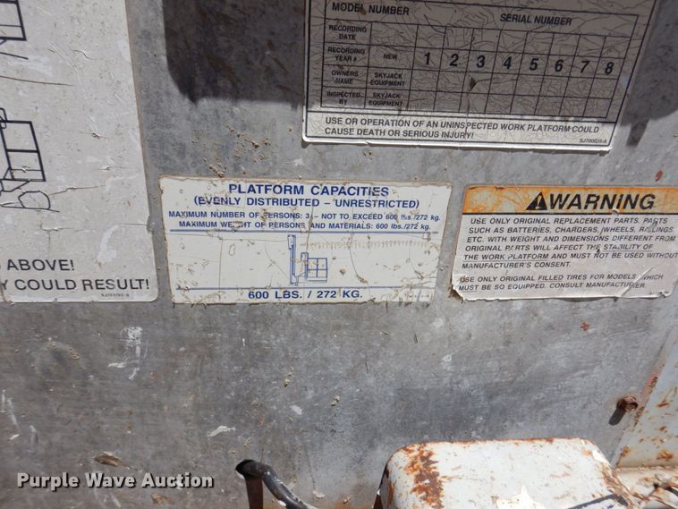 image for item KR9261 Skyjack 66TK  boom lift