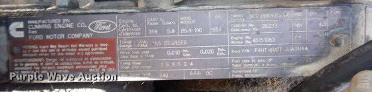 image for item KR9315 1995 Ford F800  oil distributor truck