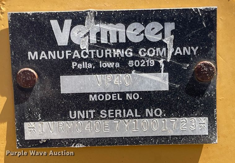 image for item LF9082 1999 Vermeer LM42  trencher