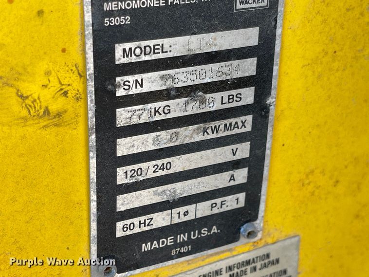 image for item LF9102 Wacker LT4  light plant