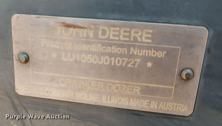 image for item LU9090 2009 John Deere 1050J  dozer