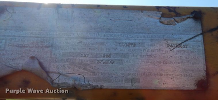 image for item MF9659 1967 Caterpillar 955K  track loader