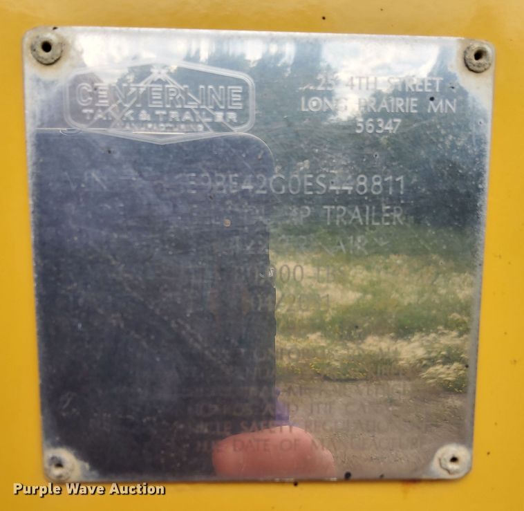 image for item MF9663 2014 Rway T4221TR1  bottom dump trailer